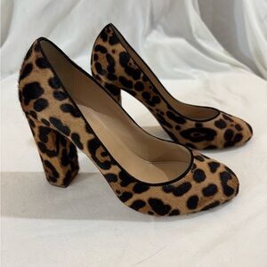 J. Crew Leopard Print Heels